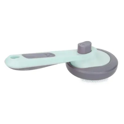 Brosse autonettoyante animaux : anti-nœuds et poils morts (Verte) Brosse autonettoyante animaux : anti-nœuds et poils morts (Verte)
