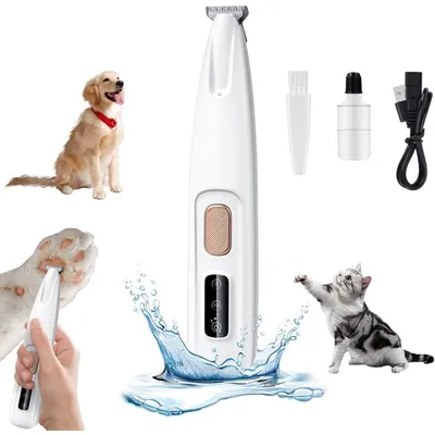 ZooVenture Tondeuse Chat LED Inox Imperméable ZooVenture Tondeuse Chat LED Inox Imperméable