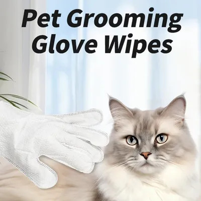 PetTribes Gants Nettoyants Animaux Lot de 12 Sans Parfum PetTribes Gants Nettoyants Animaux Lot de 12 Sans Parfum