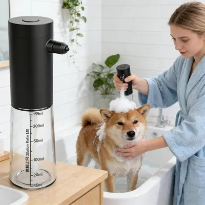 Zoomtopia Mousseuse automatique bain animal 230ml rechargeable USB