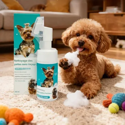 FurryFusion Mousse de nettoyage pour pattes de chien et chat FurryFusion Mousse de nettoyage pour pattes de chien et chat