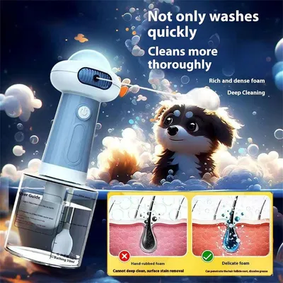 Zoomtopia Machine à mousse bain animal portable 8,5x23,3cm Zoomtopia Machine à mousse bain animal portable 8,5x23,3cm
