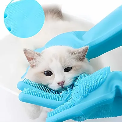 FurryFusion Gants de bain pour chats et chiens FurryFusion Gants de bain pour chats et chiens