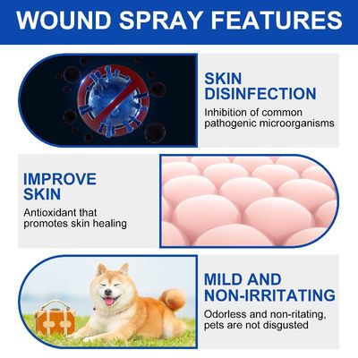 MCBOSON Spray pour cicatrisation des blessures de animaux de compagnie