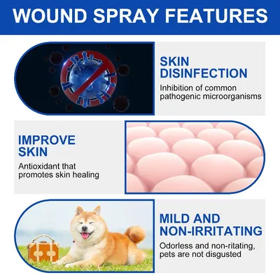 MCBOSON Spray pour cicatrisation des blessures de animaux de compagnie