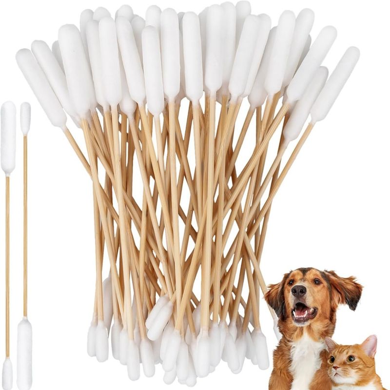 ZooVenture Coton-Tiges Bebe Animal - Bois Double, 50 Pièces
