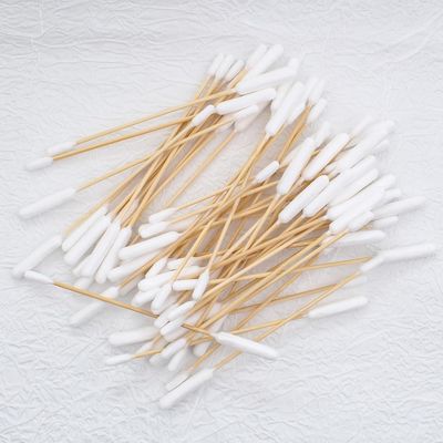 ZooVenture Bastoncillos algodón diseño animales bebés - Doble madera, 50