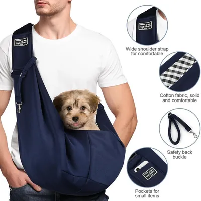 PetTribes Sac Transport Chien Chat Bleu 7.5kg, Mains Libres PetTribes Sac Transport Chien Chat Bleu 7.5kg, Mains Libres