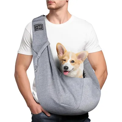 PetTribes Sac Transport Chien Chat Gris 7.5kg, Mains Libres PetTribes Sac Transport Chien Chat Gris 7.5kg, Mains Libres