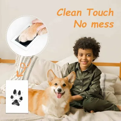 FurryFusion Kit d'empreintes de pattes sans encre pour animaux de compagnie FurryFusion Kit d'empreintes de pattes sans encre pour animaux de compagnie