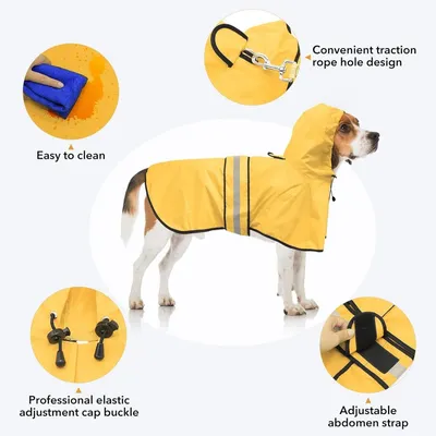 PetTribes Cape Imperméable Chien, Réfléchissante Léger