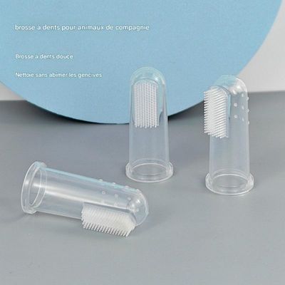FurryFusion Doigtte pour brosser les dents de chiens et chats
