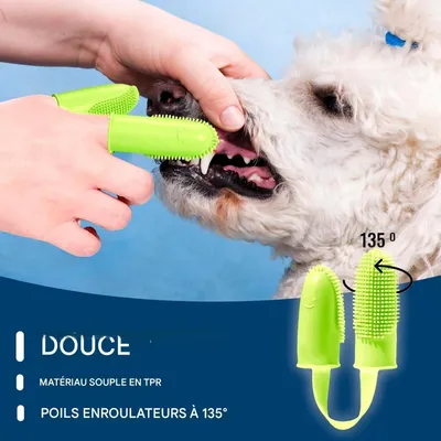 FurryFusion Doigtte à dents pour chiens et chats FurryFusion Doigtte à dents pour chiens et chats