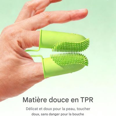 FurryFusion Doigtte à dents pour chiens et chats