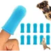 10 brosses à dents doigt 360° en silicone pour chiens, chats et chiots