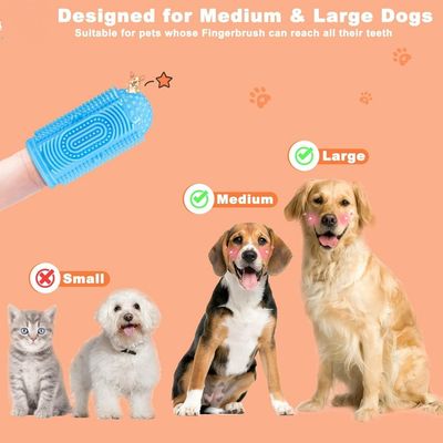 ZooVenture Brosses Dents Chat Chien Silicone 4 Pièces