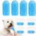 ZooVenture Brosse Dent Chat Chien Silicone Bleu 4P