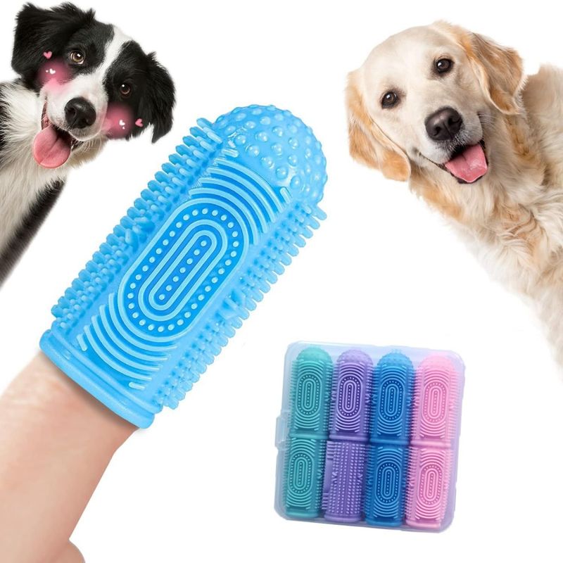ZooVenture Brosse Dent Chat Chien Silicone 8P