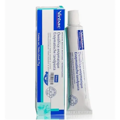Virbac Dentifrice chien goût poulet 70g fluor enzymes
