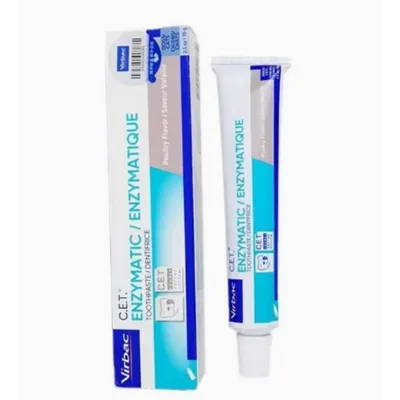 Virbac Dentifrice chien goût poulet 70g fluor enzymes