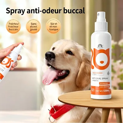 MCBOSON Spray buccal pour animaux de compagnie - 120 ml MCBOSON Spray buccal pour animaux de compagnie - 120 ml