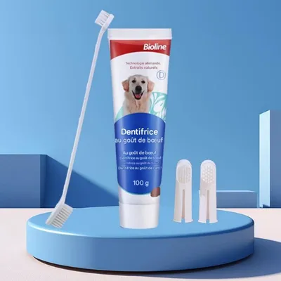 FurryFusion Dentifrice et brosse à dents pour chiens FurryFusion Dentifrice et brosse à dents pour chiens