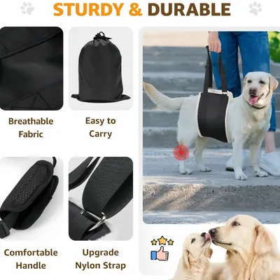 FurryFusion Harnachement de levage réglable pour chien de grande taille FurryFusion Harnachement de levage réglable pour chien de grande taille