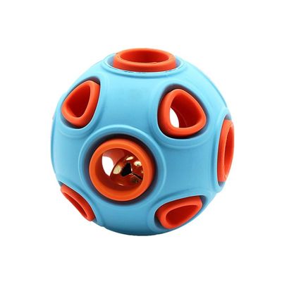 PetTribes Balle Caoutchouc Chien avec Clochette, Souple, Nettoyage Dentaire