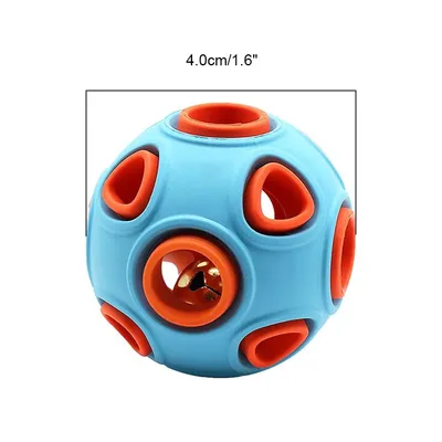 PetTribes Balle Caoutchouc Chien avec Clochette, Souple, Nettoyage Dentaire PetTribes Balle Caoutchouc Chien avec Clochette, Souple, Nettoyage Dentaire