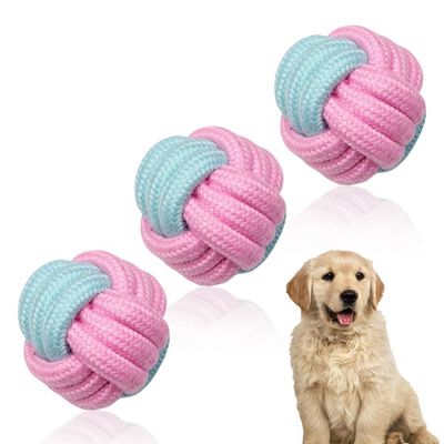 PetTribes Jouet pour Chien Balles à Mâcher Tressées