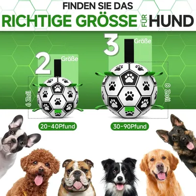 Zoomtopia Balle pour chien avec poignée 20cm grand chien vert Zoomtopia Balle pour chien avec poignée 20cm grand chien vert
