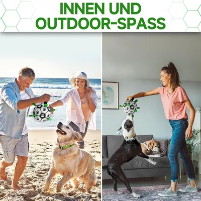 Zoomtopia Balle pour chien avec poignée 20cm grand chien vert Zoomtopia Balle pour chien avec poignée 20cm grand chien vert