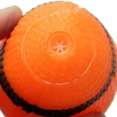 HausPets Petit jouet couineur en caoutchouc pour chien Orange HausPets Petit jouet couineur en caoutchouc pour chien Orange
