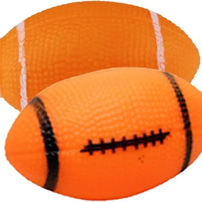 HausPets Petit jouet couineur en caoutchouc pour chien Orange HausPets Petit jouet couineur en caoutchouc pour chien Orange