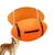 HausPets Petit jouet couineur en caoutchouc pour chien Orange HausPets Petit jouet couineur en caoutchouc pour chien Orange