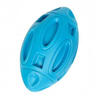 FurryFusion Ballon de rugby en caoutchouc sonore pour chiens