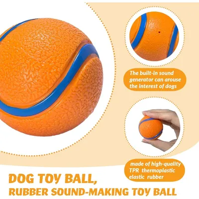 ZooVenture Balle Caoutchouc Chien Naturel 2P ZooVenture Balle Caoutchouc Chien Naturel 2P