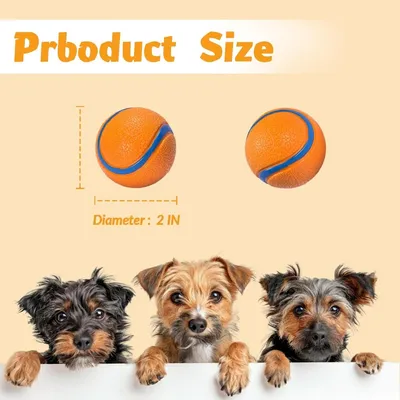 ZooVenture Balle Caoutchouc Chien Naturel 2P ZooVenture Balle Caoutchouc Chien Naturel 2P
