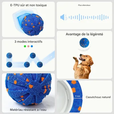 FurryFusion Balle ludique pour chien FurryFusion Balle ludique pour chien