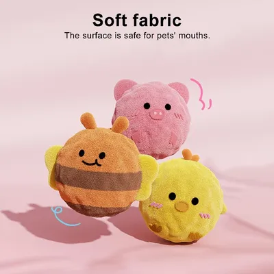 MCBOSON Jouet en peluche pour chien Balles en tissu doux 3 pcs MCBOSON Jouet en peluche pour chien Balles en tissu doux 3 pcs