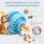 FurryFusion Balle à friandises en caoutchouc naturel pour chiens moyens