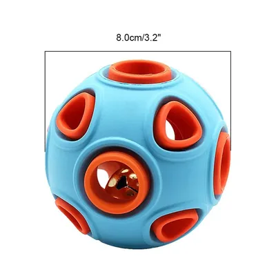 PetTribes Balle Caoutchouc Chien avec Clochette, Souple, Nettoyage Dentaire PetTribes Balle Caoutchouc Chien avec Clochette, Souple, Nettoyage Dentaire
