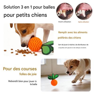 FurryFusion Pelota de TPU con sonido para perros