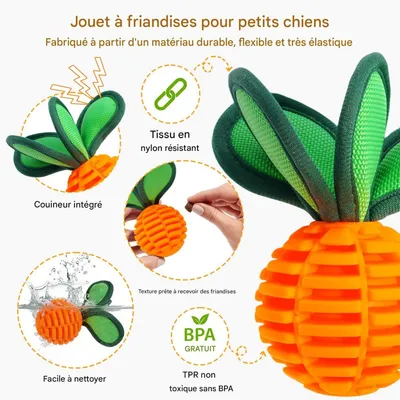 FurryFusion Balle sonore à friandises en TPU pour chiens FurryFusion Balle sonore à friandises en TPU pour chiens