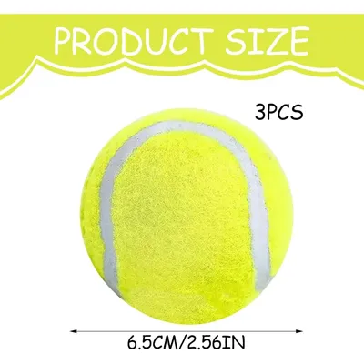 ZooVenture Balle Tennis Chien Caoutchouc Vert 3P ZooVenture Balle Tennis Chien Caoutchouc Vert 3P