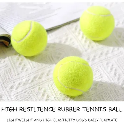 ZooVenture Balle Tennis Chien Caoutchouc Vert 3P ZooVenture Balle Tennis Chien Caoutchouc Vert 3P