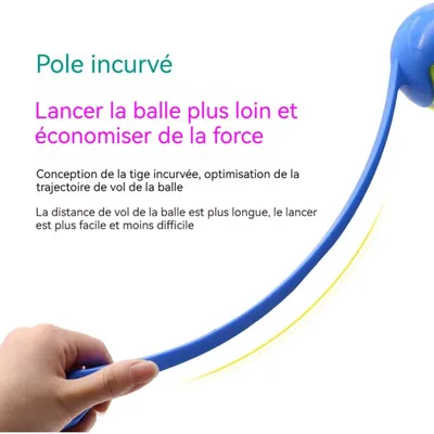 ZooVenture Lance Balle Chien 3 Pièces Ergonomique ZooVenture Lance Balle Chien 3 Pièces Ergonomique