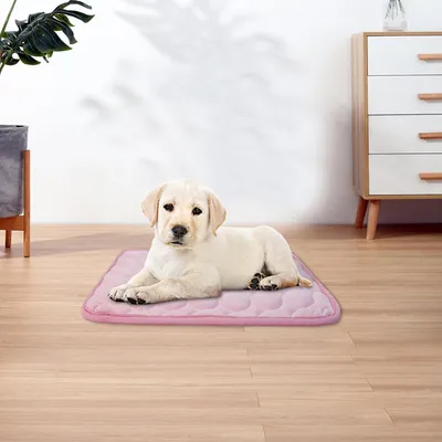 PetTribes Tapis Refroidissant Rose M : 60x50cm, Double Face PetTribes Tapis Refroidissant Rose M : 60x50cm, Double Face