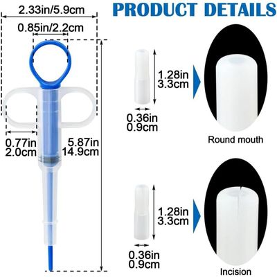 ZooVenture Distributeur Médicament Chat Chien 2 Pièces