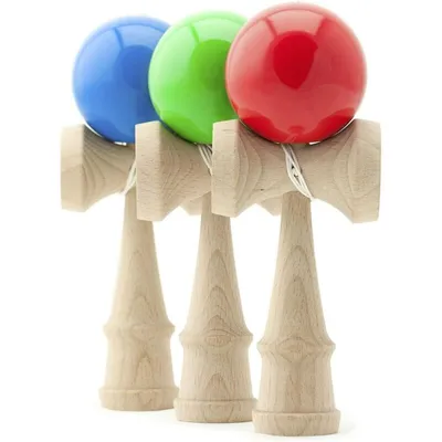 Kendama, jeu d'adresse japonais, jouet en bois avec balle bleue, marque Kendama, jeu d'adresse japonais, jouet en bois avec balle bleue, marque